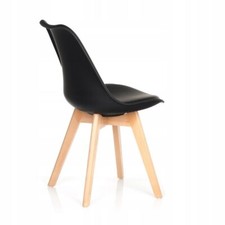 DEKRAM Möbel BÜRO MAILAND DESIGN DSW STUHL MIT SCHWARZEM KISSEN .