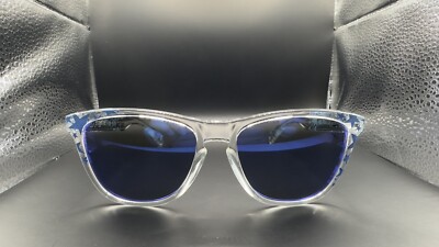 Oakley Frogskin Colette Star White w/ Blue Iridium Lenses | eBay