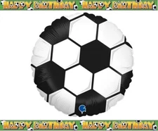 18" Football Foil Helium Balloon & Banner Party Decorations Boys Girls Celebrate