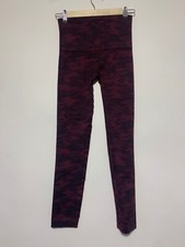 Spanx Womens Size M Maroon Camo High Rise Look At Me Now Seamless Leggings