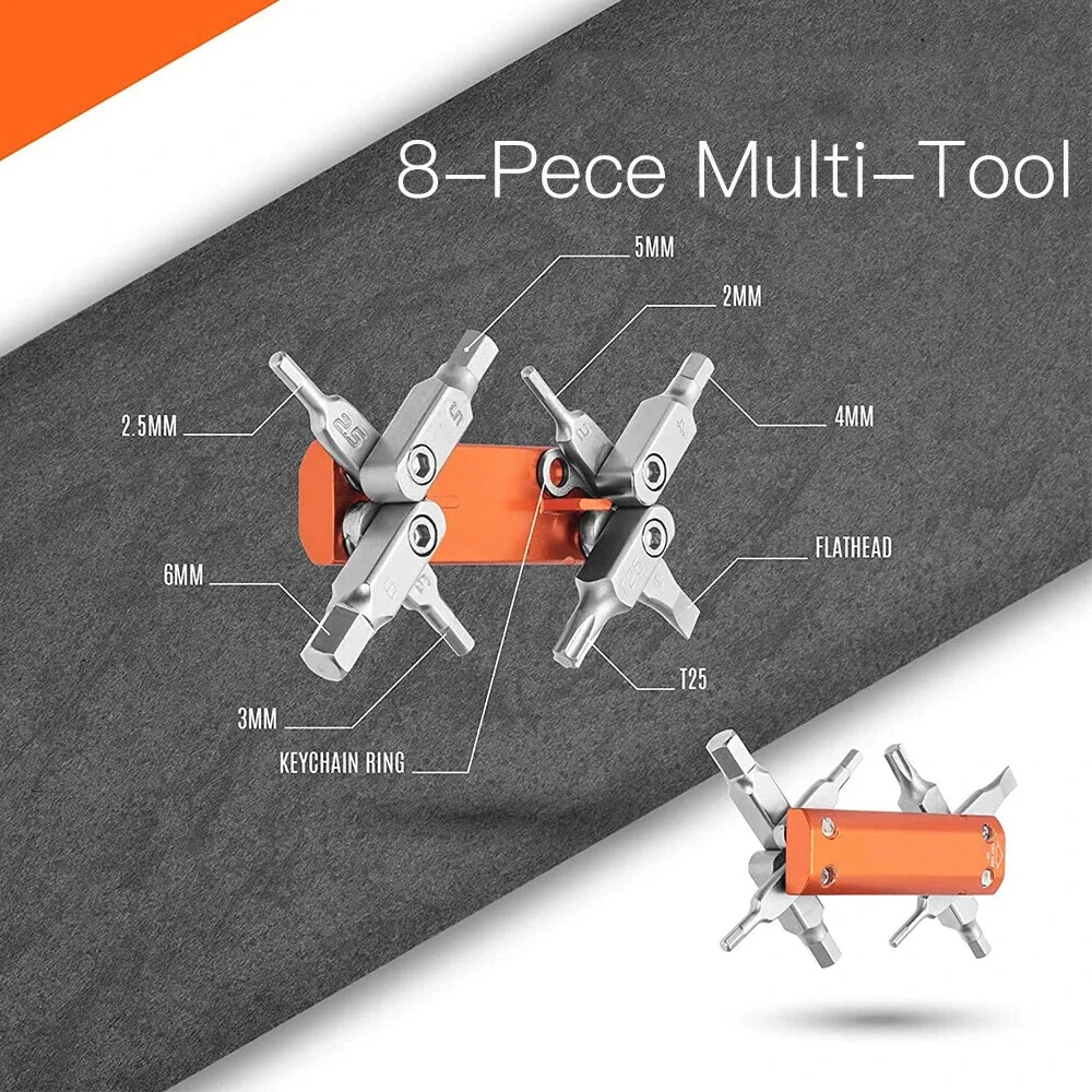 Multi Tool Kit-Compact Bicycle Tool Stored in The Steering Tube Set Multi Tool