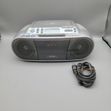 Sony CFD-S01 Portable Boombox Stereo CD Partially Works w/ VIDEO - READ