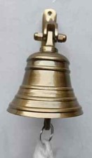 Antique Brass Ship Bell Hanging Antique Door Bell With Wall Mounted Bracket