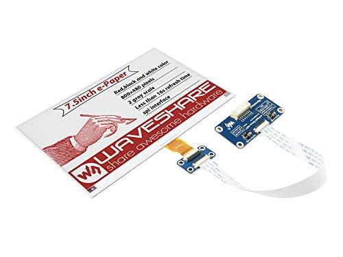 Waveshare 7.5inch E-Paper Display HAT (B) Module 800x480 Resolution 3.3v (B5a)