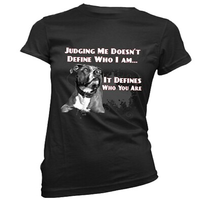 Don't Judge My Breed Womens' T-Shirt Women's Pit Bull Advocate Pit Bull Mom NWT