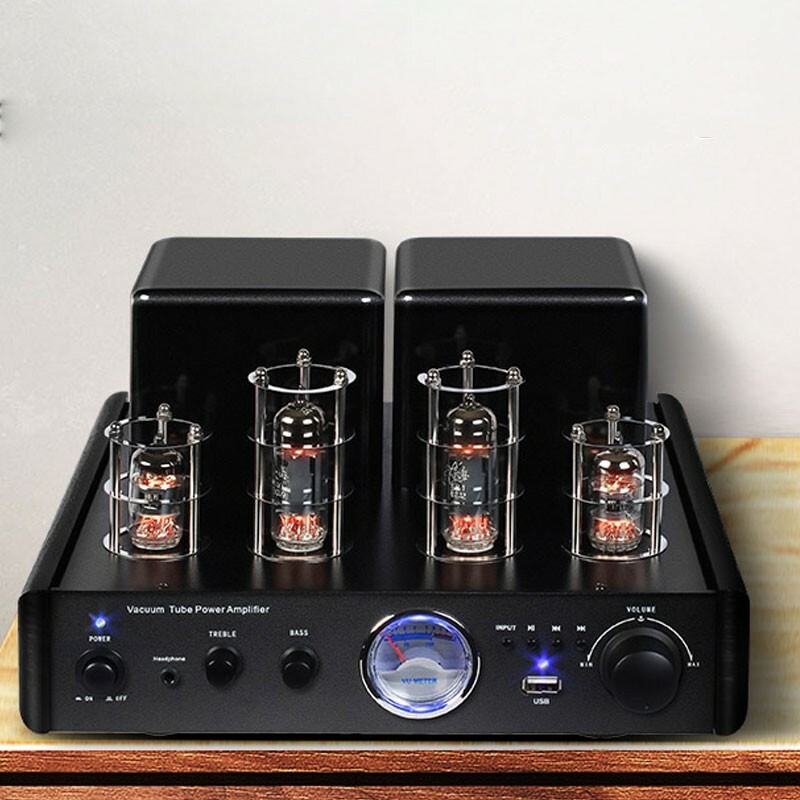 アンプ Whem AV 2030 AV-2030 Black Vacuum Tube Power Amplifier 30Wx2 Headphone