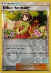 Erika's Hospitality 56/68 Hidden Fates Reverse Holo Rare