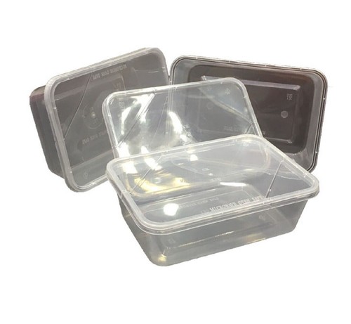 Contenedores de plástico resistentes 500 ml 650 ml 750 ml 1000 ml + tapas microondas transparentes - Imagen 6 de 12