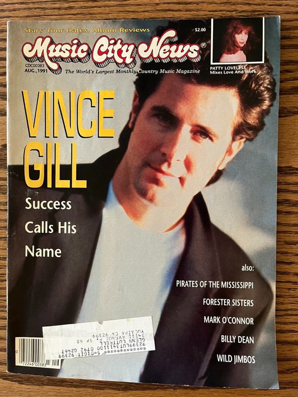 Music City News August 1991 with Vince Gill