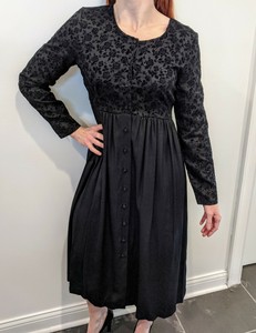 long black dress with roses