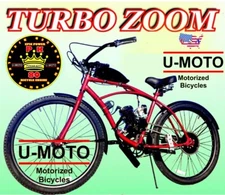 DIY 2-STROKE 66CC/80CC MOTORIZED BIKE KIT WITH 26" CRUISER BICYCLE HIGH POWER