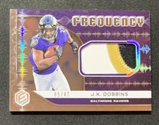 JK Dobbins 2020 Panini Elements Frequency 3-Color Rookie Patch #/47 #FR-13