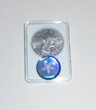 Vintage Secret Witch Wicca Wiccan Spell Coin Doubloon 666 Pentacle Baphomet 666
