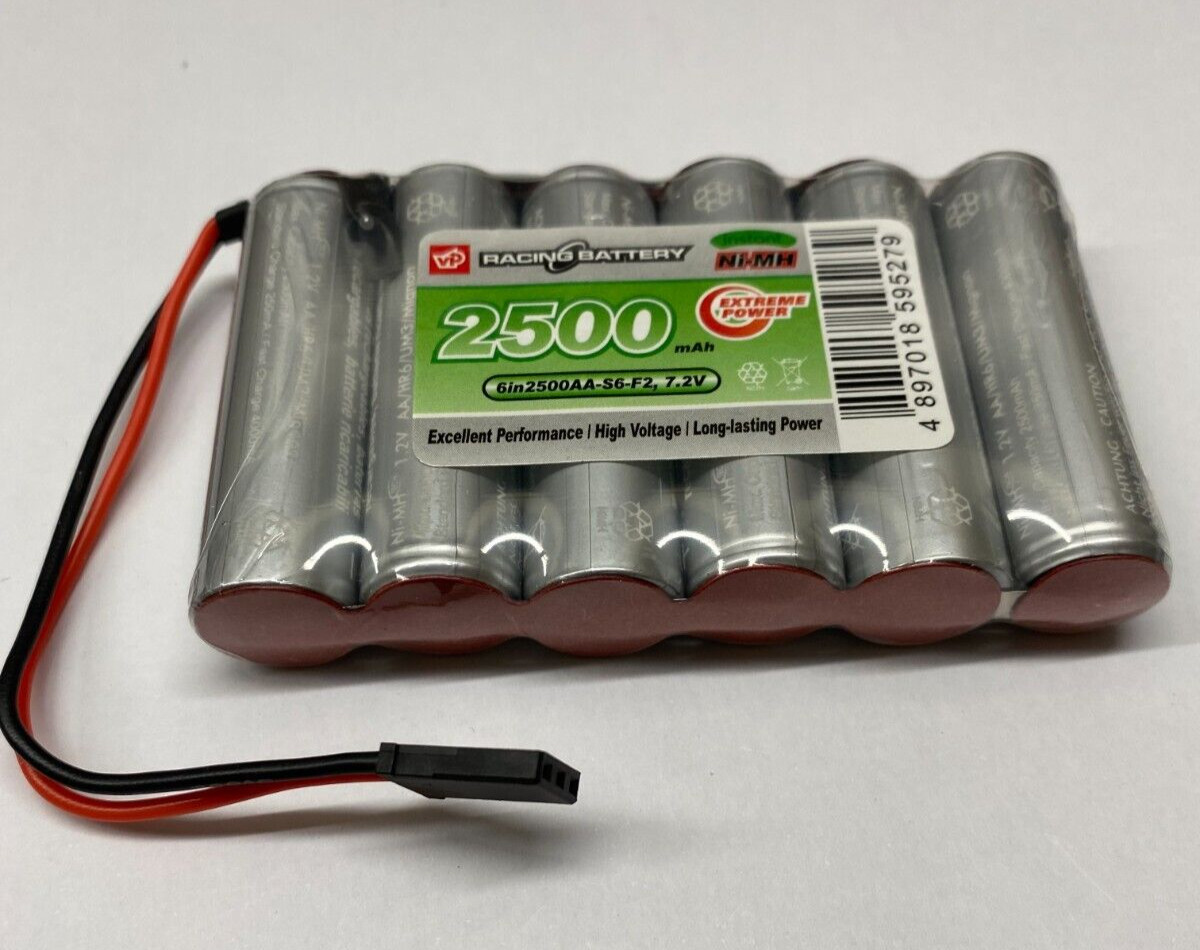 Rechargeable Battery Pack 7.2v 2500mAh AA  Nimh Flat LSD Futaba Vapextech UK