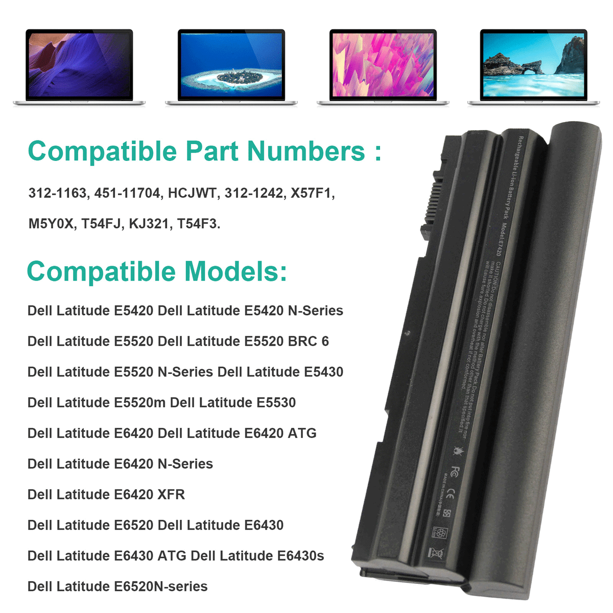 Latitude E6430 Battery T54FJ Akku Für Dell Latitude E6420 E6430 E6440 E6520 E6540 Dell Latitude 5580 Akku