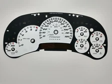 US Speedo SS Style LED Edition White Gauge Face 2006 07 2500 Diesel GM Clusters