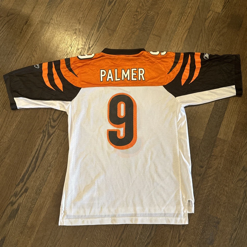 Camiseta Cinncinati Bengals Mediana Carson Palmer Para Hombre Reebok Blanca Foto 4 de 4