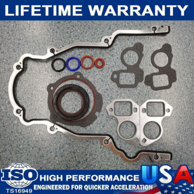 Timing Chain Cover Water Pump Gaskets Main Seal For GM LS1 4.8L 5.3L 5.7L Omfncu