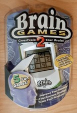 Radica Brain Games 2 Mattel 5 Games Cross Train Your Brain Memory Handheld NEW