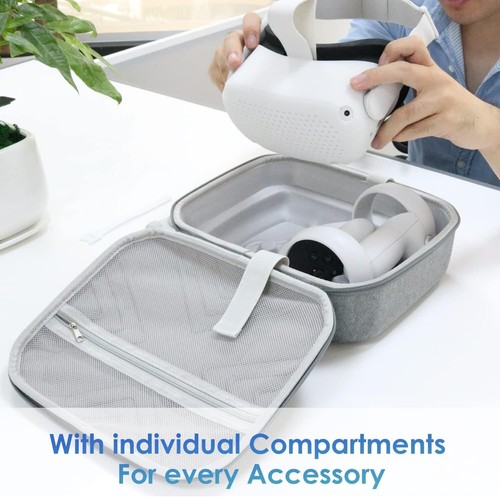 ✅ZYBER Carrying Case Compatible with Quest 2 VR Headset Lightweight Travel Case - Afbeelding 4 van 6