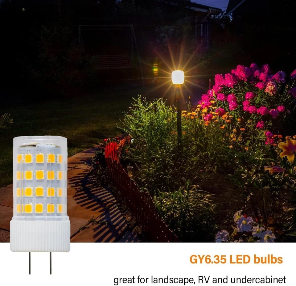 Diodesy 4PK LED Chandelier Light Bulb, GY6.35 Bi-Pin Base, 5W, 60W, 2700K 550LM - Image 2 of 4