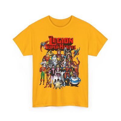 Legion of Super-Heroes T-Shirt - Cosmic Boy, Saturn Girl, Superboy - DC Comics
