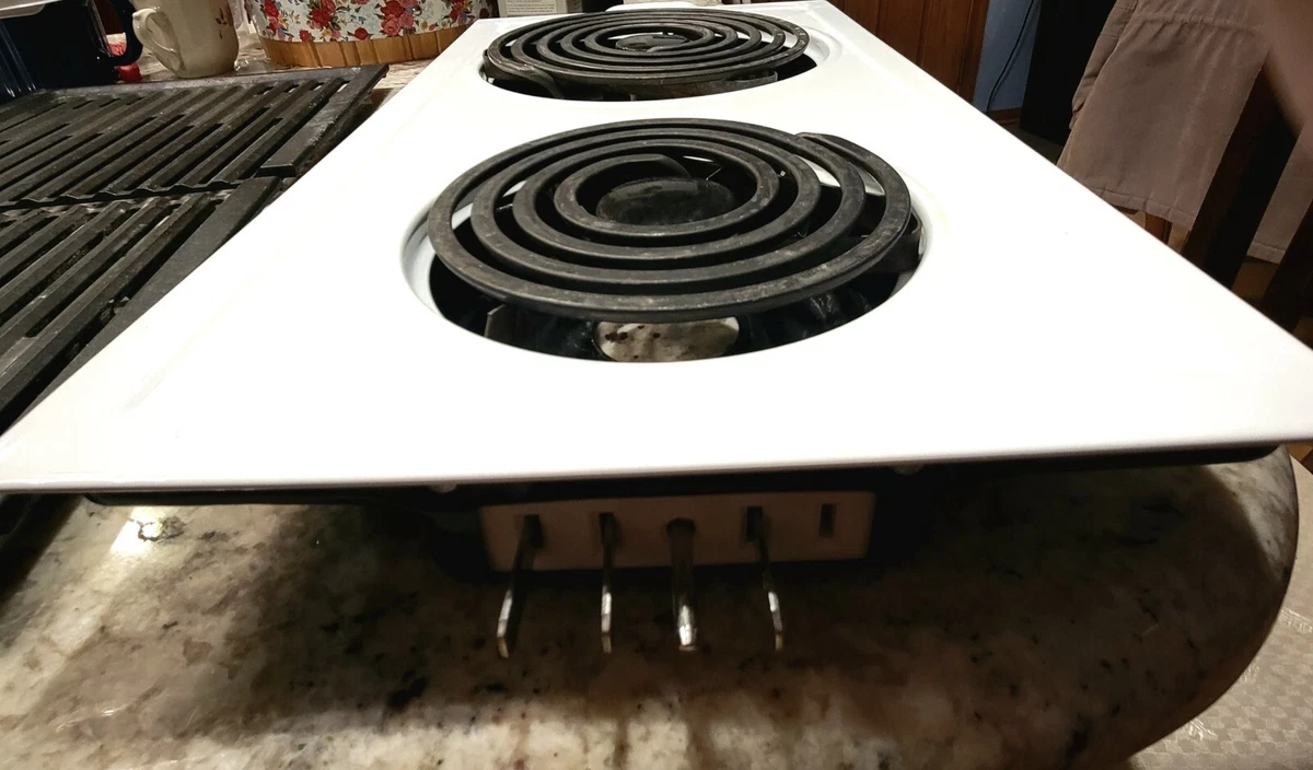 Vintage Jenn Air Stainless 30 Electric Downdraft Drop In Cooktop