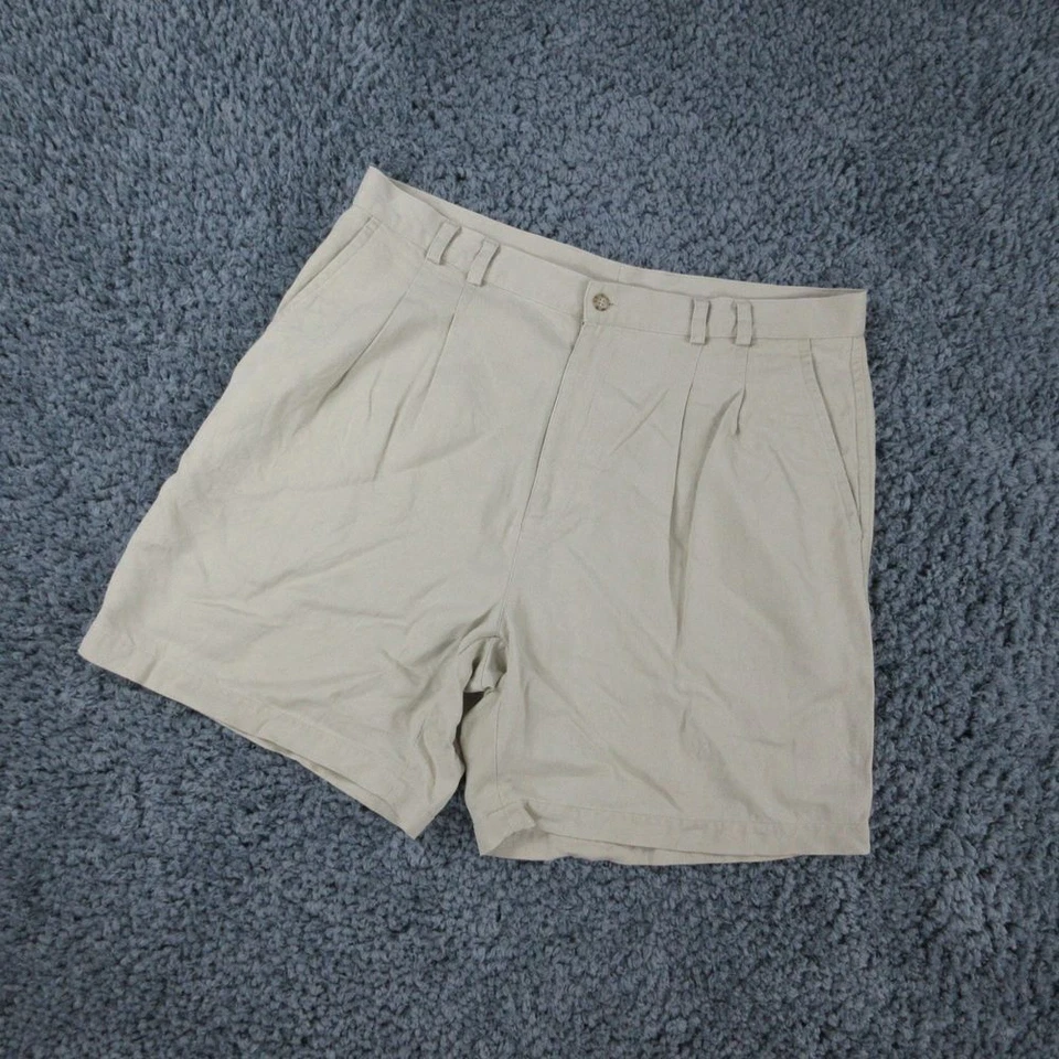 Шорты мужские Tori Richard 38 бежевые плиссированные китайские 38x8* - Изображение 2 из 4