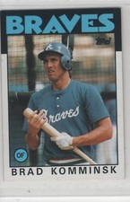 1986 Topps Baseball Card #698 Brad Komminsk-Braves