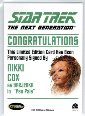 THE COMPLETE STAR TREK NEXT GENERATION SERIES 1 NIKKI COX AS