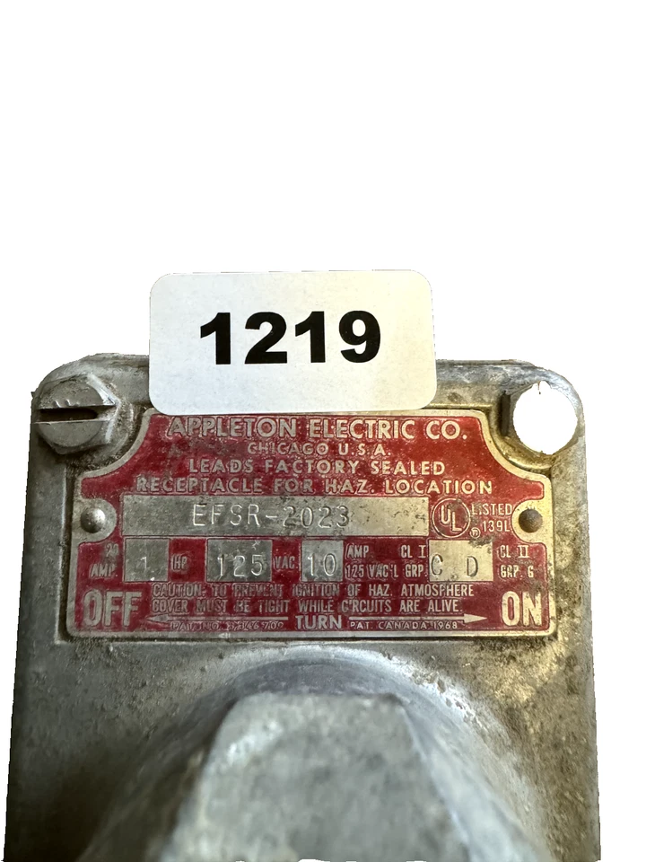 Appleton Electric EFSR-2023 Explosion Proof Receptacle, Lot of 4 - Image 3 of 3