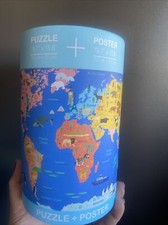 World Map 500 Piece Puzzle  Poster Brand New Sealed
