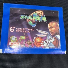 1996 Space Jam Collectible Stickers Sealed (1) Pack-6 Stickers