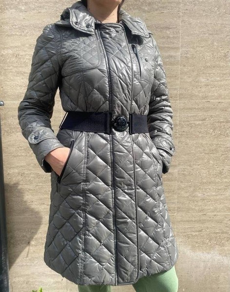 Women Moncler Trench Coat Grey 36 / S