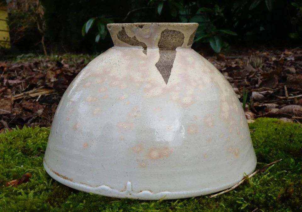 Vintage Shōwa Japanese Hagi Chawan | Goki Shape | Gohonte Pink | Warikōdai Foot - Image 4 of 4