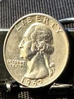 1962 D SILVER WASHINGTON QUARTER   VERY/ FINE /AU   N137