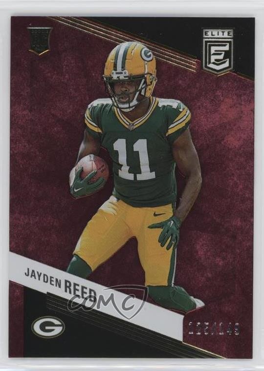 2023 Panini Donruss Elite Rookies Maroon 125/149 Jayden Reed #153 13hf