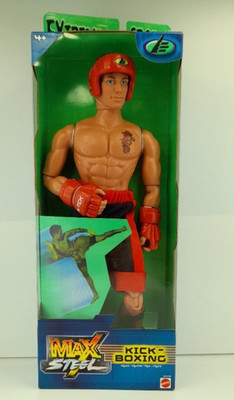 MAX STEEL:  Max Steel Kick-Boxing Actionfigur von Mattel 2001 - neuware, OVP