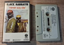 BLACK SABBATH NEVER SAY DIE CASSETTE AUDIO TAPE  K7 VERTIGO
