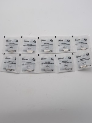 10 Pack CR2450 Lithium Batteries 3V - Superior Leak-Proof Design & Durability