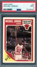 1989 Fleer # 21 Michael Jordan HOF PSA 9 Mint Bulls (121205421)