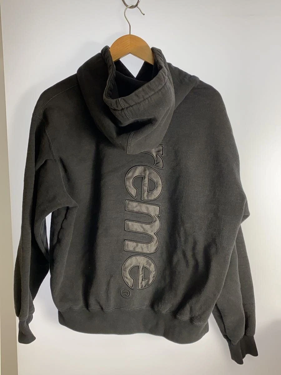 Felpa Supreme con cappuccio S cotone nero usata