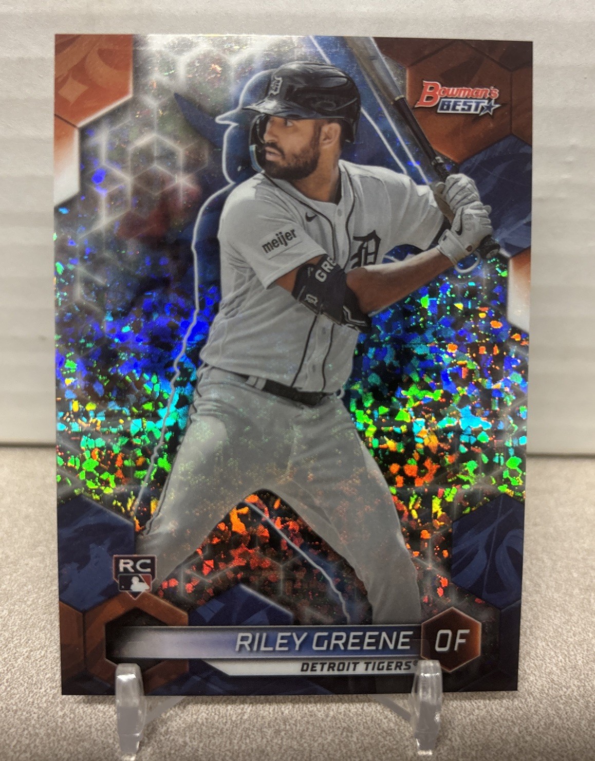 Riley Greene 2023 Bowman's Best Rookie RC Mini-Diamond Refractor #102/299