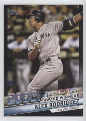 2020 Topps Decades Best Series 2 Award Winners Black 75/299 Alex Rodriguez 06ee