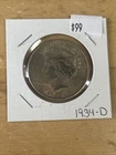 1934-D Peace Dollar