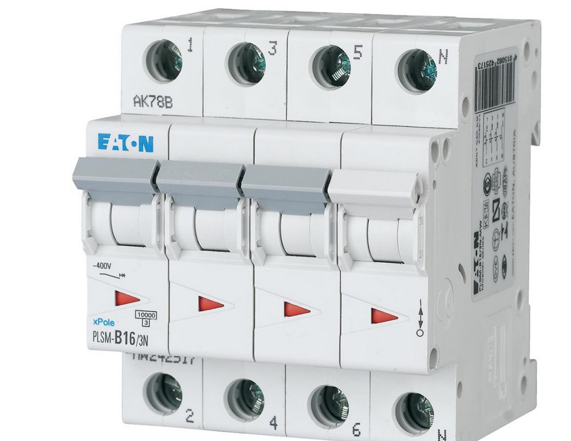 Eaton PLS6-C16/3N-MW - miniature circuit breaker mcb