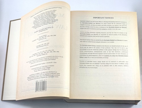 Martindale Hubbell Law Directory Volume 6 2002 Georgia Hawaii Idaho - Picture 2 of 6