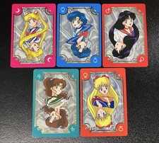 Sailor Moon Carddass Foil Stamped Excellent Cards - Complete Set of 5 Types JP