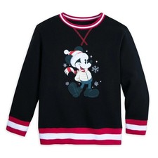 Disney Store Parks Mickey Mouse Holiday Sweatshirt for Kids Christmas Pullover