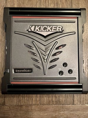 Old School KICKER ZX 200.2 2 Channel Car Amplifier Tested Working
